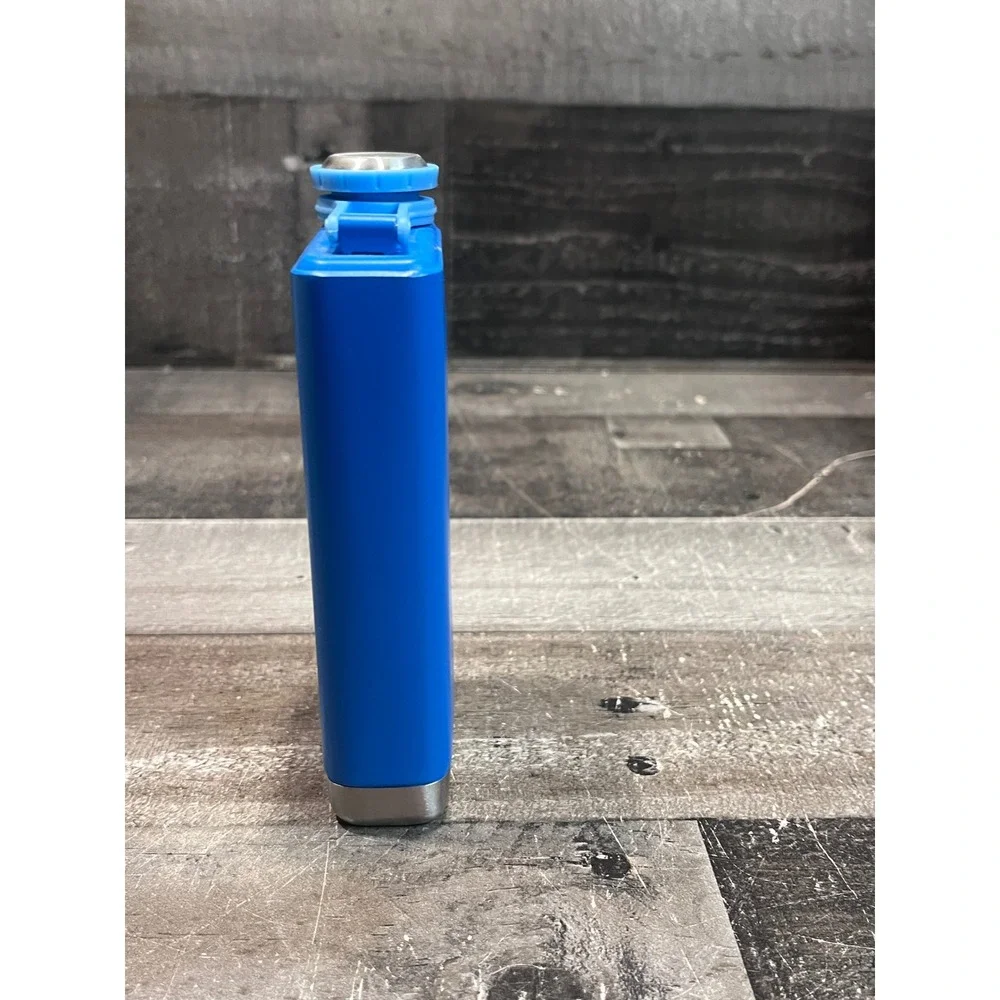 Stanley Classic Easy Fill Wide Mouth Flask 8oz Blue Stainless Steel 10-00836-234
